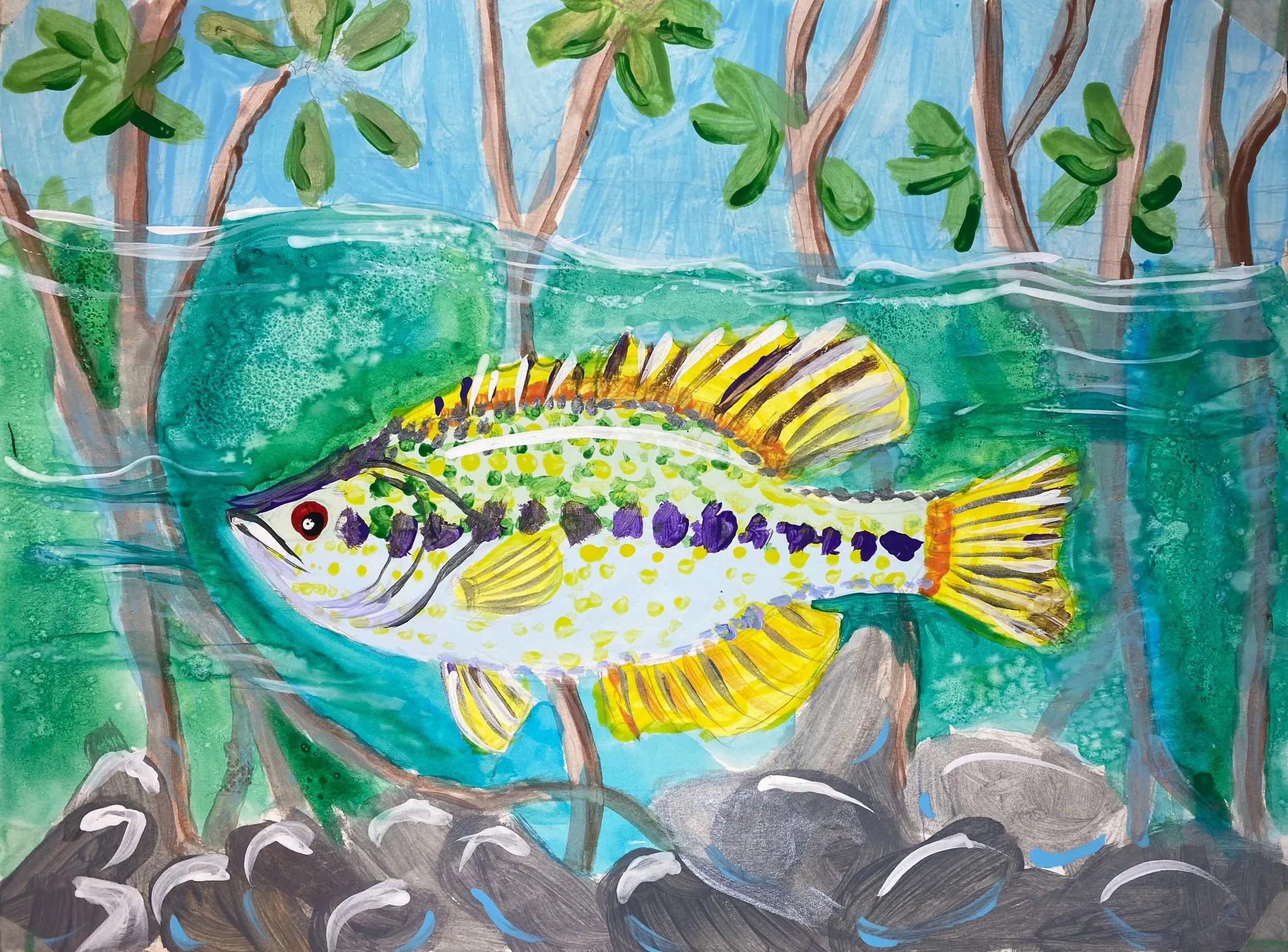 絵画　ANNA．Ｋ　魚 2024 - Fish Art 1st Place | Discover Top Fish Art — Art of